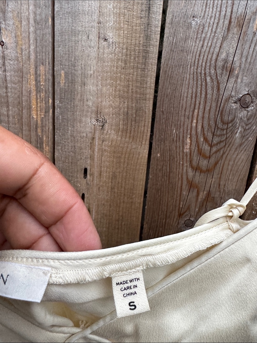 Doen Laney silk top in ivory - Picture 7 of 12